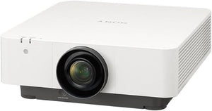 SONY VPL-FHZ80/W 3LCD Laser Projector, White; 6000 Lumens; WUXGA 1920 x 1200 Native Resolution; 1.6x Zoom; Analog Audio Input/ Output; Manual Powered Focus; 1.39 to 2.23:1 Throw Ratio; 100V/240V