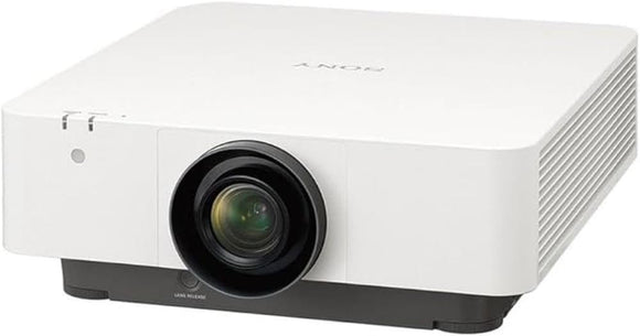 SONY VPL-FHZ80/W 3LCD Laser Projector, White; 6000 Lumens; WUXGA 1920 x 1200 Native Resolution; 1.6x Zoom; Analog Audio Input/ Output; Manual Powered Focus; 1.39 to 2.23:1 Throw Ratio; 100V/240V