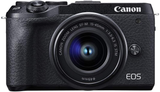 Canon EOS M6 Mark II Mirrorless Camera for Vlogging + 15-45Mm Lens, CMOS, APS-C Sensor, Dual Pixel CMOS Auto Focus, Wi-Fi,Bluetooth and 4K Video