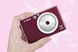 Canon IVY CLIQ+ Instant Camera Printer, Smartphone Photo Printer via Bluetooth(R), Ruby Red