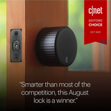 August Wi-Fi, (4Th Generation) Smart Lock – Fits Your Existing Deadbolt in Minutes, Matte Black