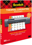 Scotch Thermal Laminating Pouches, 100-Pack, 8.9 X 11.4 Inches, Letter Size Sheets (TP3854-100)