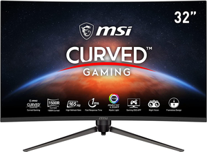 MSI Optix AG321CQR 16:9 Aspect Ratio Anti-Glare Super Narrow Bezel 1Ms 2560 X 1440 (QHD) 165Hz Refresh Rate Tilt Adjustment Free Sync 32" Curved Gaming Monitor