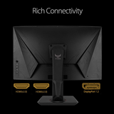 ASUS TUF Gaming 32" 1440P HDR Curved Monitor (VG32VQ) - QHD (2560 X 1440), 144Hz, 1Ms, Extreme Low Motion Blur, Speaker, Adaptive-Sync, Freesync Premium, VESA Mountable, Displayport, HDMI