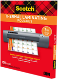 Scotch Thermal Laminating Pouches, 100-Pack, 8.9 X 11.4 Inches, Letter Size Sheets (TP3854-100)