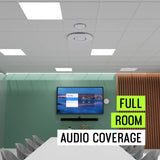 Shure Stem Networked Speaker for Conference Room, Exceptional Sound, Compatible with Dante, Bluejean, Google, Zoom, Teams, Etc, Quick & Easy Installation, Wall, Ceiling, or Standing Mount