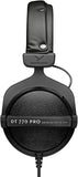 Beyerdynamic DT 770 PRO 80 Ohm Over-Ear Studio Headphones in Gray. Enclosed design, wired for professional recording and monitoring