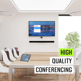 Shure Stem Networked Speaker for Conference Room, Exceptional Sound, Compatible with Dante, Bluejean, Google, Zoom, Teams, Etc, Quick & Easy Installation, Wall, Ceiling, or Standing Mount