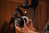 Beyerdynamic DT 770 PRO 80 Ohm Over-Ear Studio Headphones in Gray. Enclosed design, wired for professional recording and monitoring