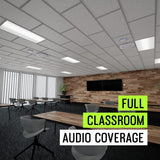 Shure Stem Networked Speaker for Conference Room, Exceptional Sound, Compatible with Dante, Bluejean, Google, Zoom, Teams, Etc, Quick & Easy Installation, Wall, Ceiling, or Standing Mount