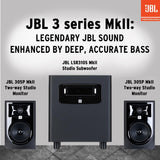 JBL Professional 308P MkII Next-Generation 8-Inch 2-Way Powered Studio Monitor, Black